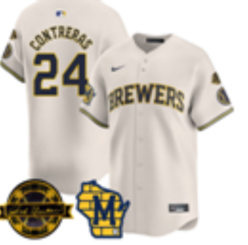 Women Milwaukee Brewers #24 Contreras cream Nike 2026 World Series jersey 102101